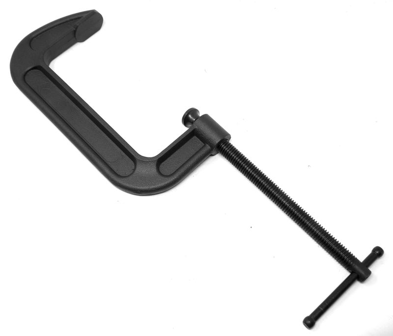 WEN CLC630 Heavy-Duty Cast Iron C-Clamps with 6-Inch Jaw Opening and 2.75-Inch Throat, 2 Pack - Image 2